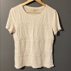 Loft Tee with lace detail